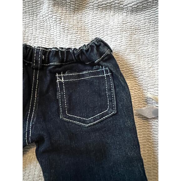 Build A Bear Workshop Fashion Princess Embellished Denim Jeans Blue - Picture 5 of 9